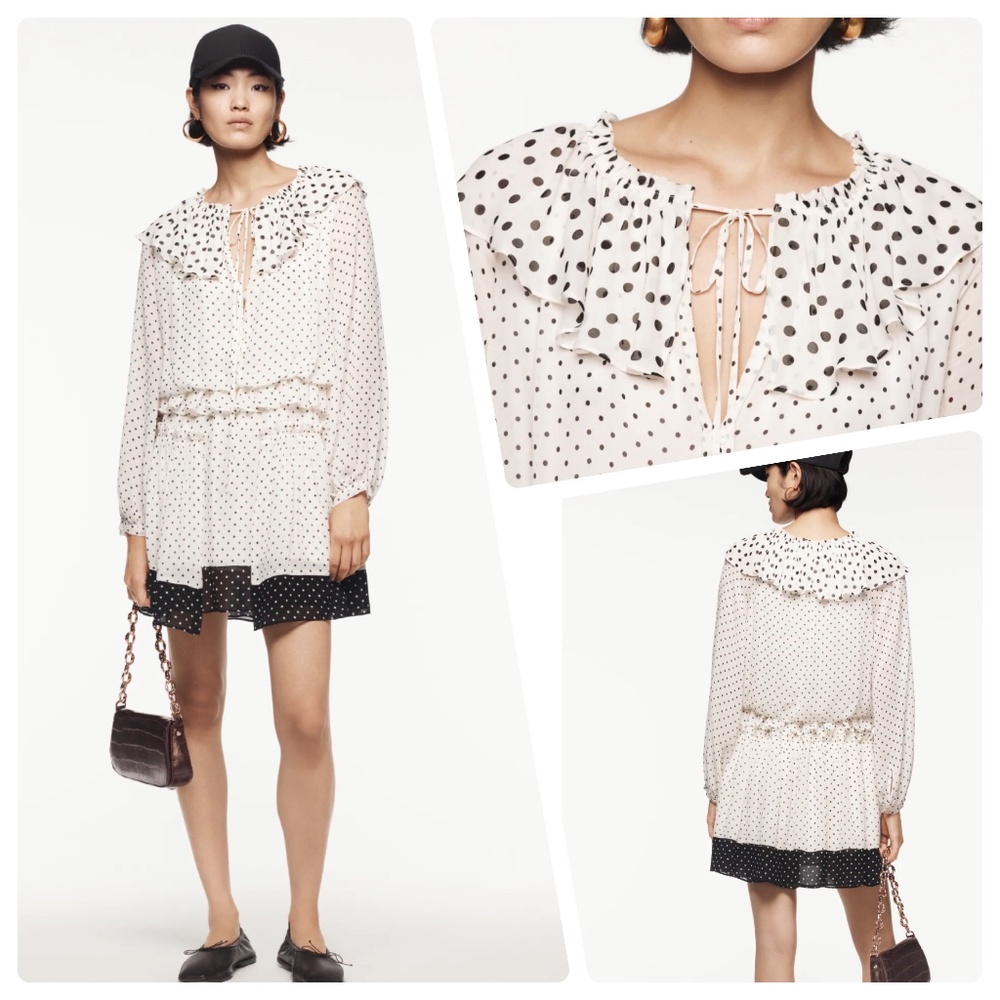 ZARA LIMITED EDITION Polka Dot Mini Dress